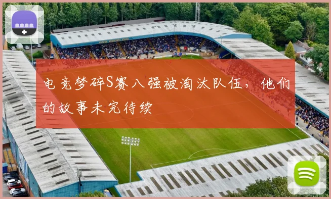 电竞梦碎S赛八强被淘汰队伍,他们的故事未完待续